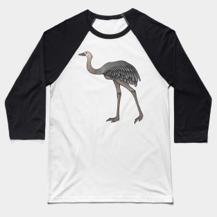 Greater rhea bird cartoon illustration Baseball T-Shirt